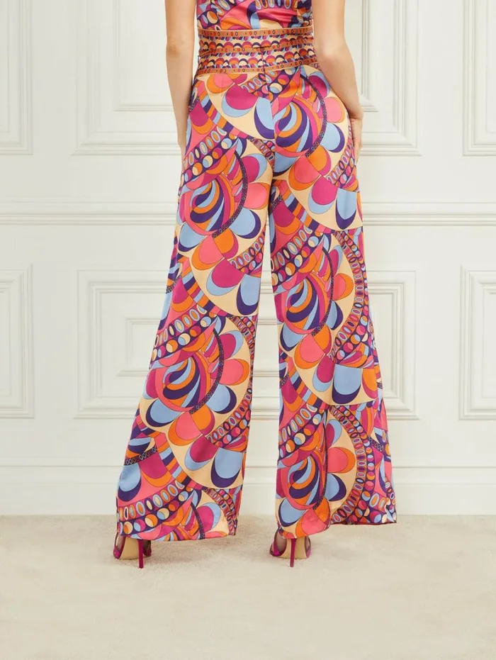 Women Gypset Pant Tulum Print Marciano Bottoms Women Gypset Pant Tulum Print Marciano Bottoms