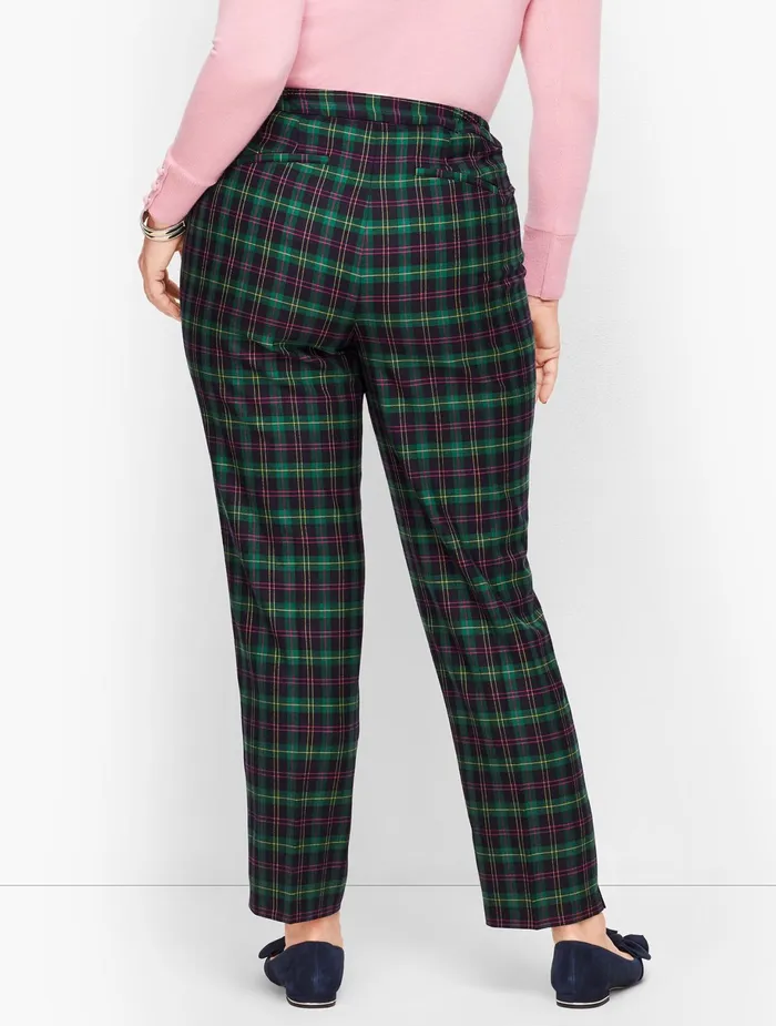 Women Hampshire Talbots Plus Size Hampshire Pants Highland Green Multi