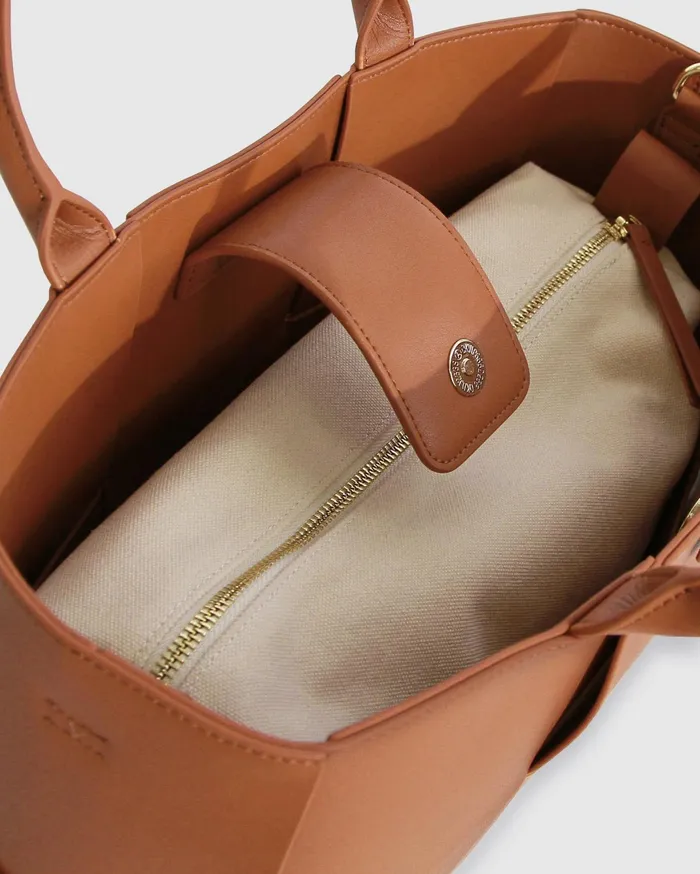 Women Handbags Belle and Bloom Long Way Home Woven Tote 8211 Camel