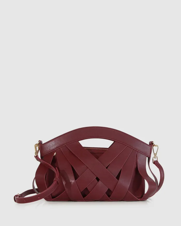 Women Handbags Belle and Bloom One More Night Crossbody Bag 8211 Burgundy