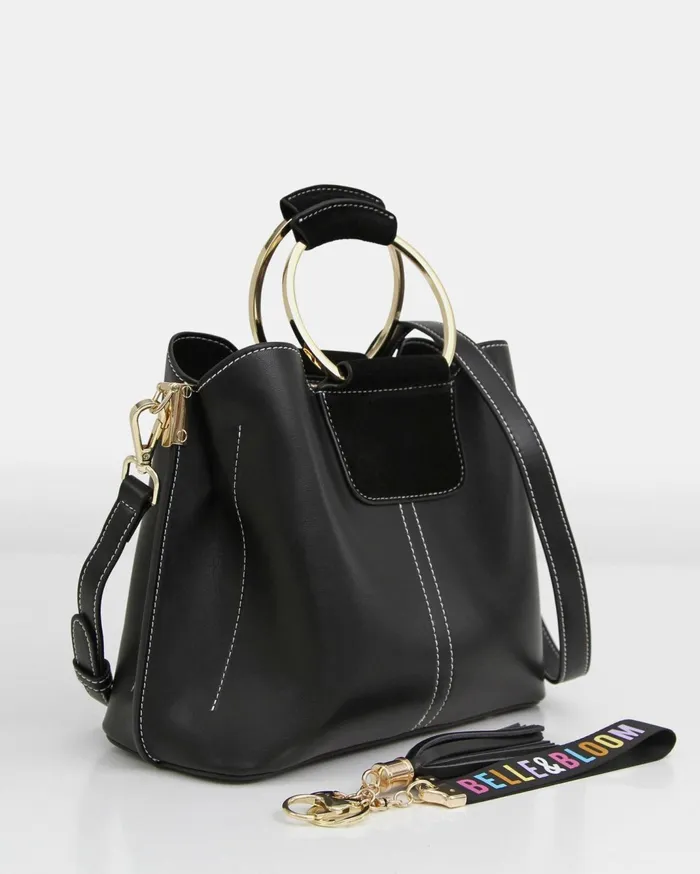 Women Handbags Belle and Bloom Twilight Leather CrossBody Bag 8211 Black