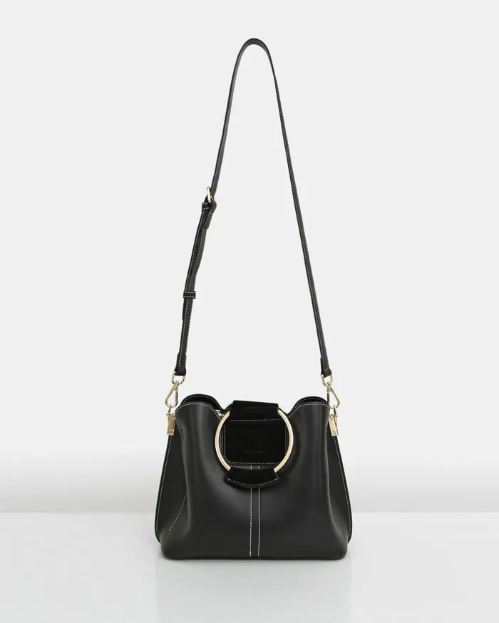 Women Handbags Belle and Bloom Twilight Leather CrossBody Bag 8211 Black