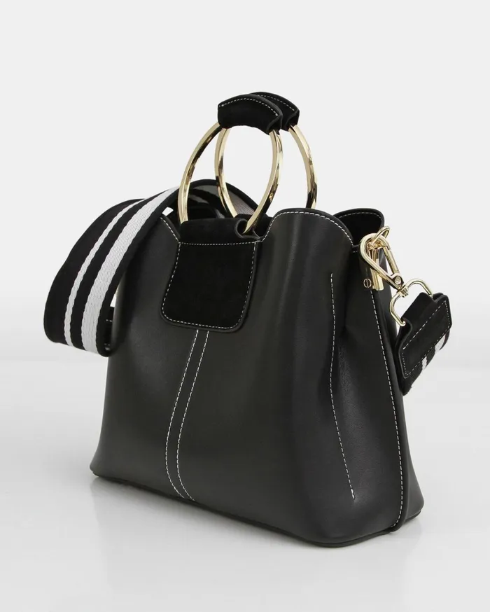 Women Handbags Belle and Bloom Twilight Leather CrossBody Bag 8211 Black