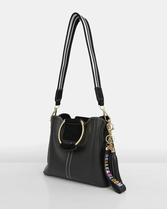Women Handbags Belle and Bloom Twilight Leather CrossBody Bag 8211 Black