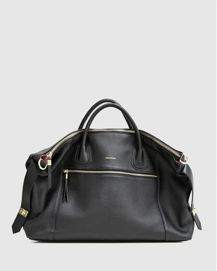 Women Handbags Belle and Bloom Wild Heart Weekender Bag 8211 Black