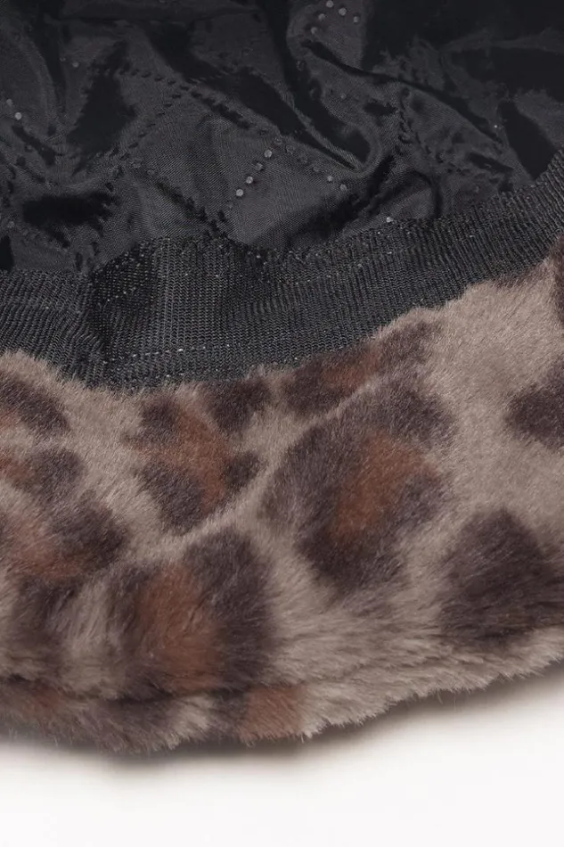 Women Hats and Scarves Cupshe Dynamic Star Leopard Fluffy Bucket Hat Brown