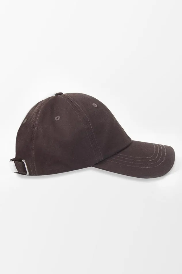 Women Hats and Scarves Cupshe Rendezvous Minimalism Brown Baseball Cap Brown