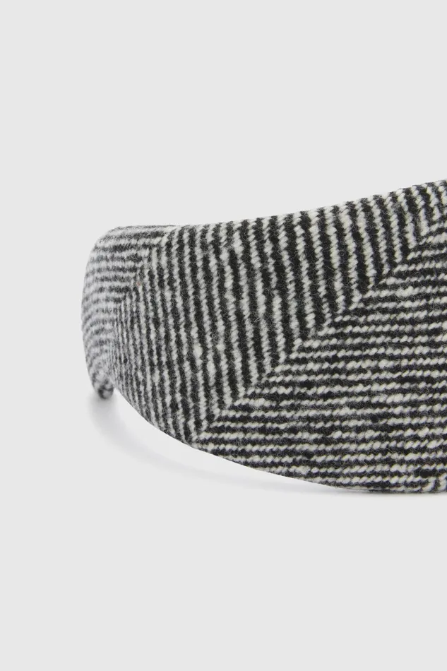 Women Hats And Headbands Ermanno Scervino Designer Headband With Chevron Pattern 8211 Ermanno Scervino Greyblack