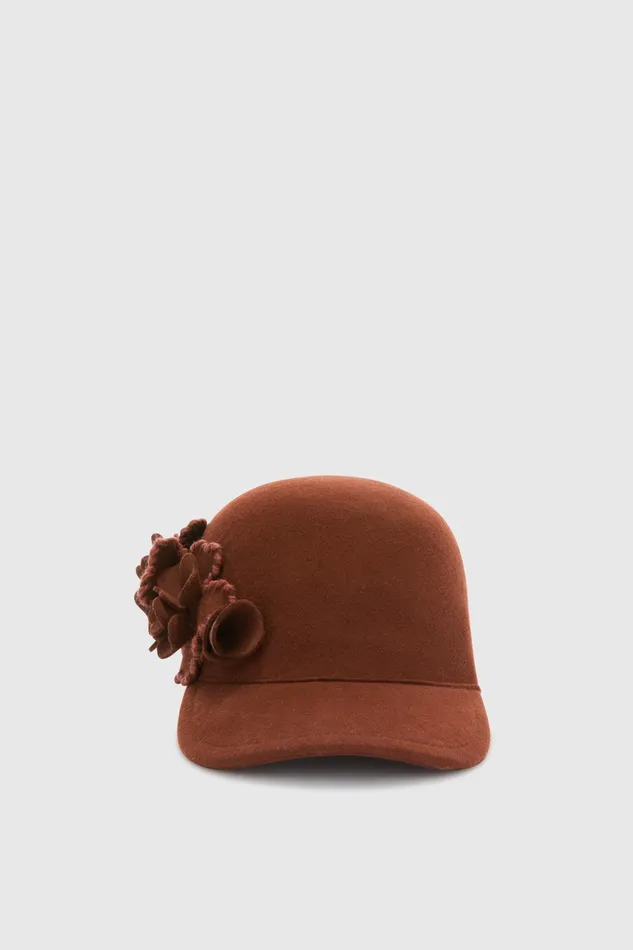 Women Hats And Headbands Ermanno Scervino Designer Wool Brown Baseball Hat 8211 Emanno Scervino 8211 Ermanno Scervino Brown Women Hats And Headbands Ermanno Scervino Designer Wool Brown Baseball Hat 8211 Emanno Scervino 8211 Ermanno Scervino Brown