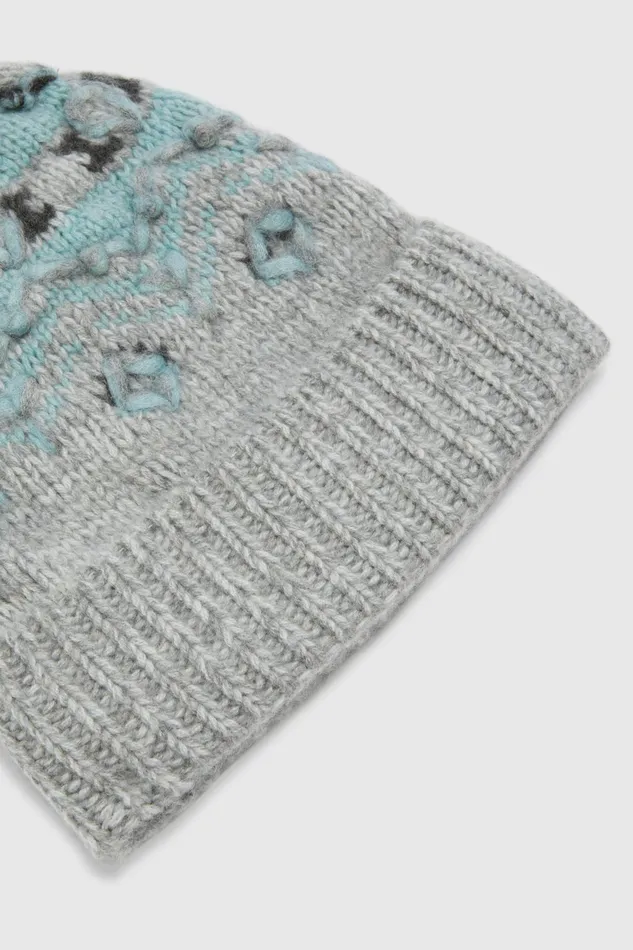 Women Hats And Headbands Ermanno Scervino Pure Cashmere Hat With Handmade Embroidery