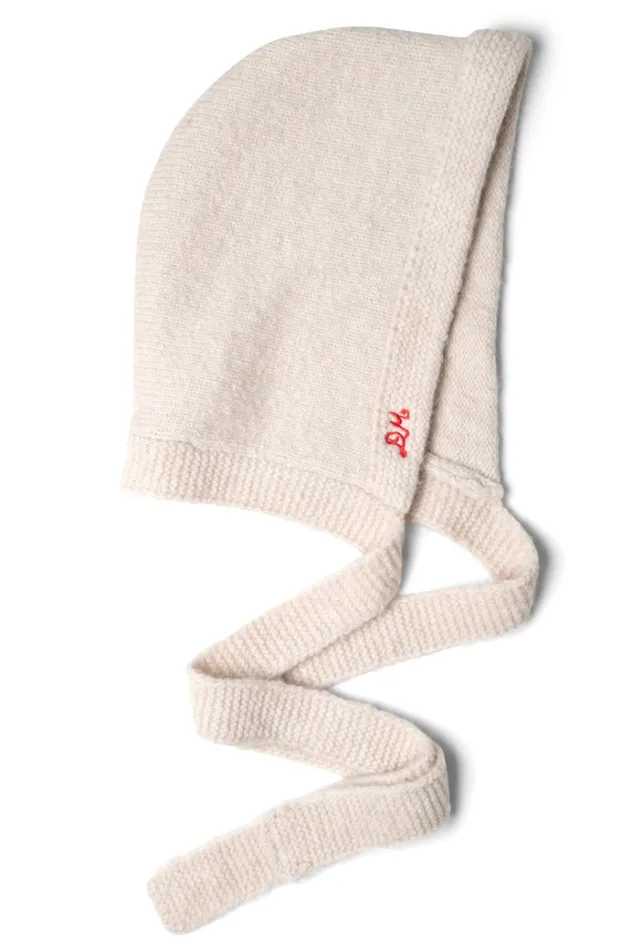 Women Hats Damson Madder Tie Neck Bonnet In Oatmeal