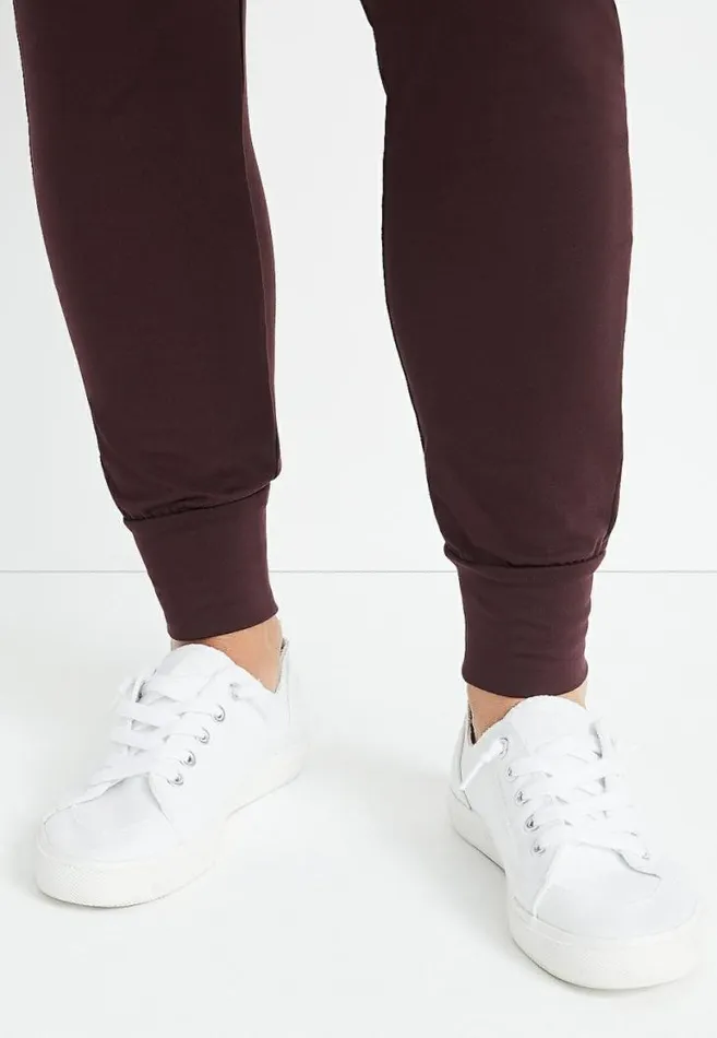 Women High Rise Brown Ultra Soft Jogger Pant Maurices Bottoms