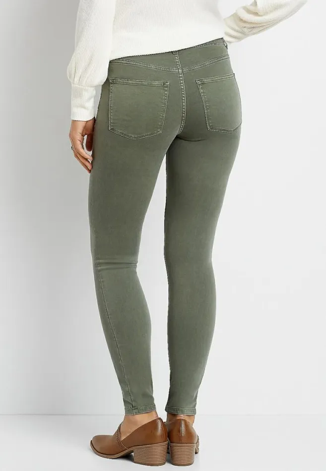 Women High Rise Double Button Jegging Made With RepreveandReg Maurices Jeans