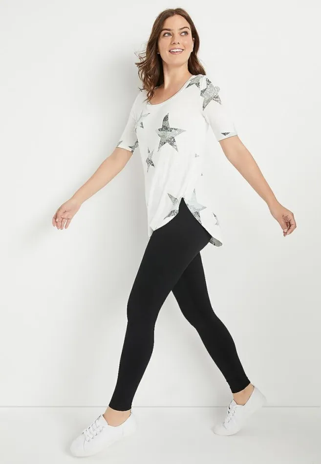 Women High Rise V Waist Luxe Legging Maurices Bottoms