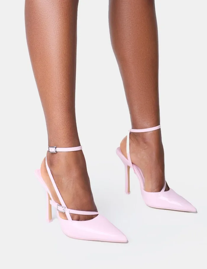 Women Idol Pink Patent Buckle Strappy Detail Stiletto Court High Heels Pink Public Desire Stilettos Women Idol Pink Patent Buckle Strappy Detail Stiletto Court High Heels Pink Public Desire Stilettos