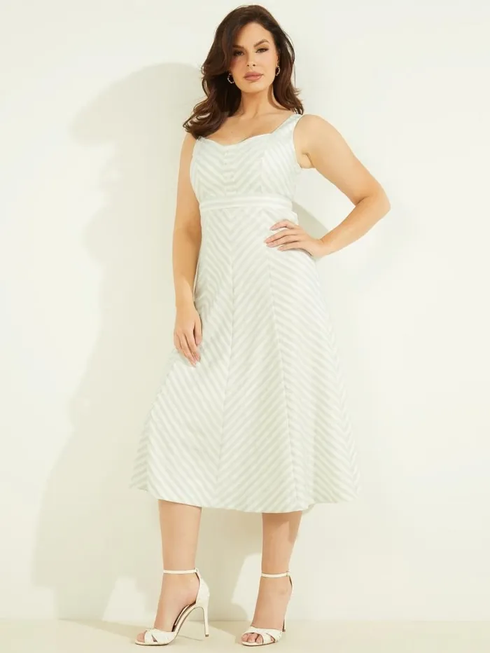 Women Isabel Dress Peaceful Sky Stripes Marciano Dresses