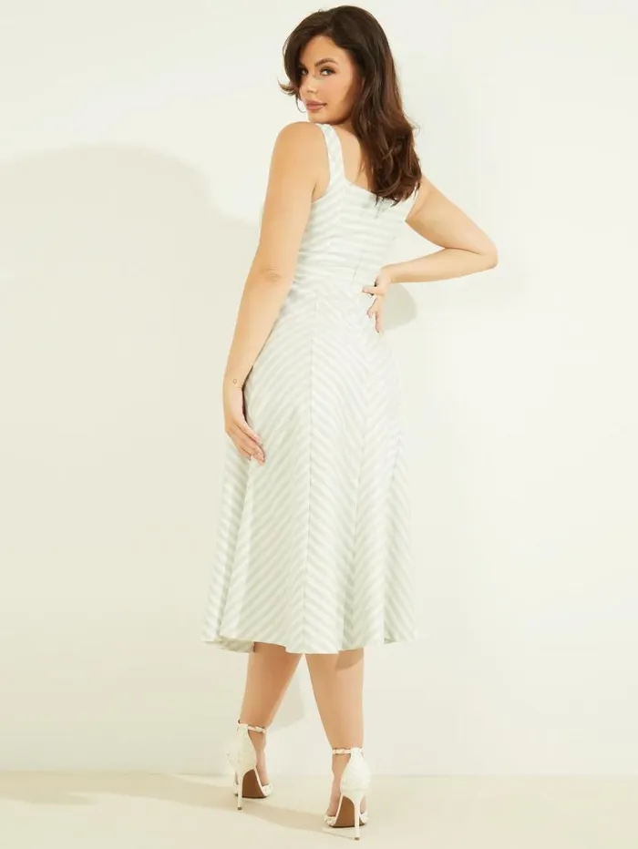 Women Isabel Dress Peaceful Sky Stripes Marciano Dresses Women Isabel Dress Peaceful Sky Stripes Marciano Dresses