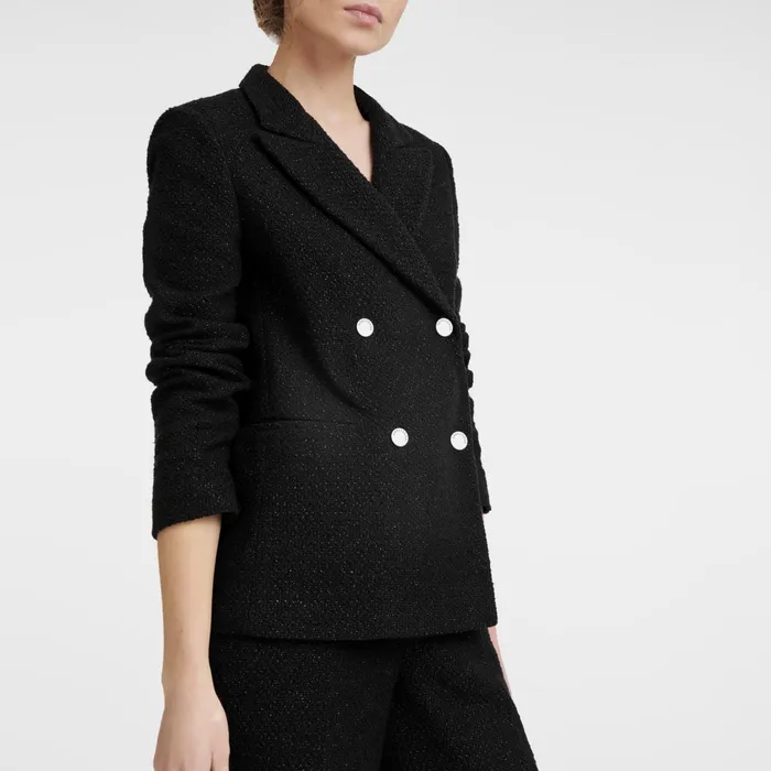 Women Jacket Black Longchamp Coats and Jackets