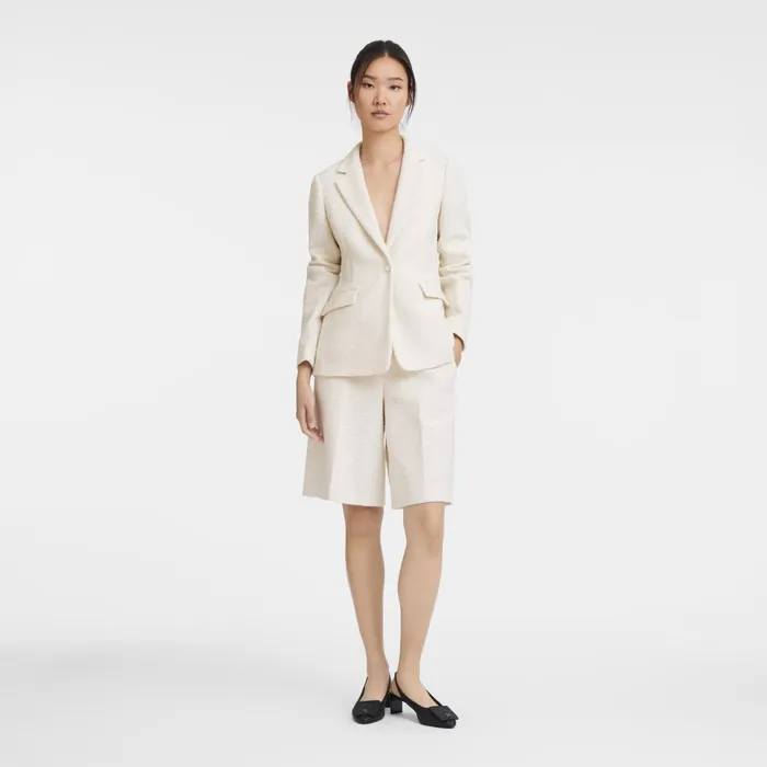 Women Jacket Ecru Longchamp Coats and Jackets