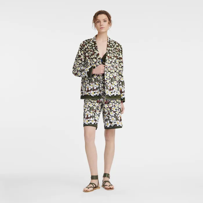 Women Jacket Khaki Longchamp Coats and Jackets