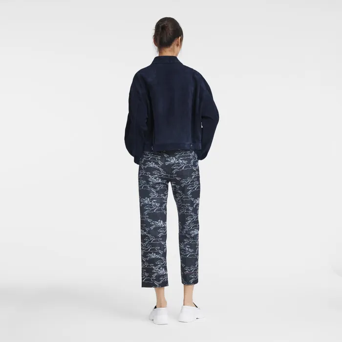 Women Jacket Navy Longchamp Coats and Jackets