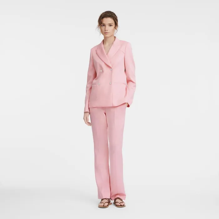Women Jacket Pink Longchamp Coats and Jackets
