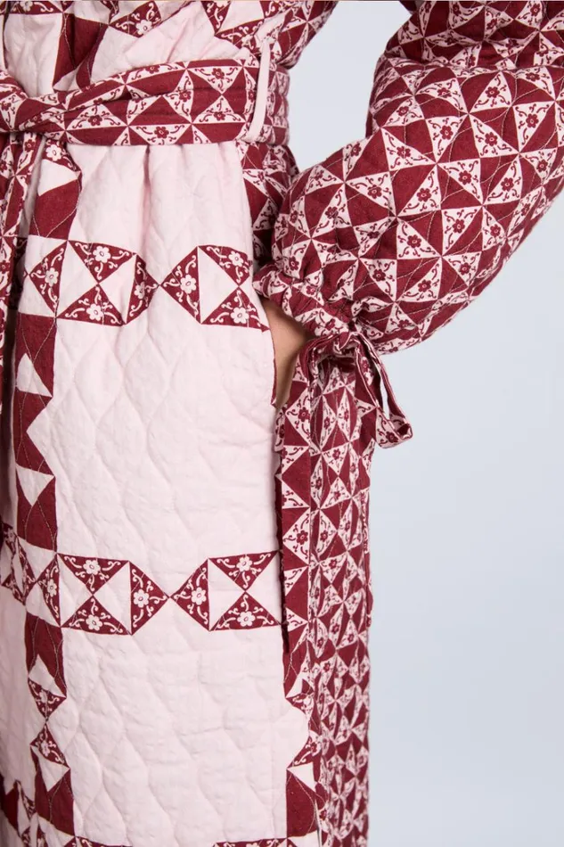 Women Jackets and Coats Damson Madder Dahlia Quilted Coat 8211 Patchwork