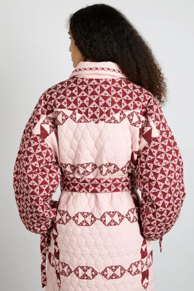 Women Jackets and Coats Damson Madder Dahlia Quilted Coat 8211 Patchwork