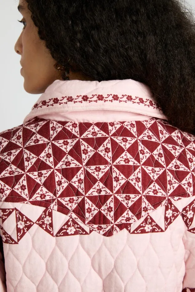 Women Jackets and Coats Damson Madder Dahlia Quilted Coat 8211 Patchwork