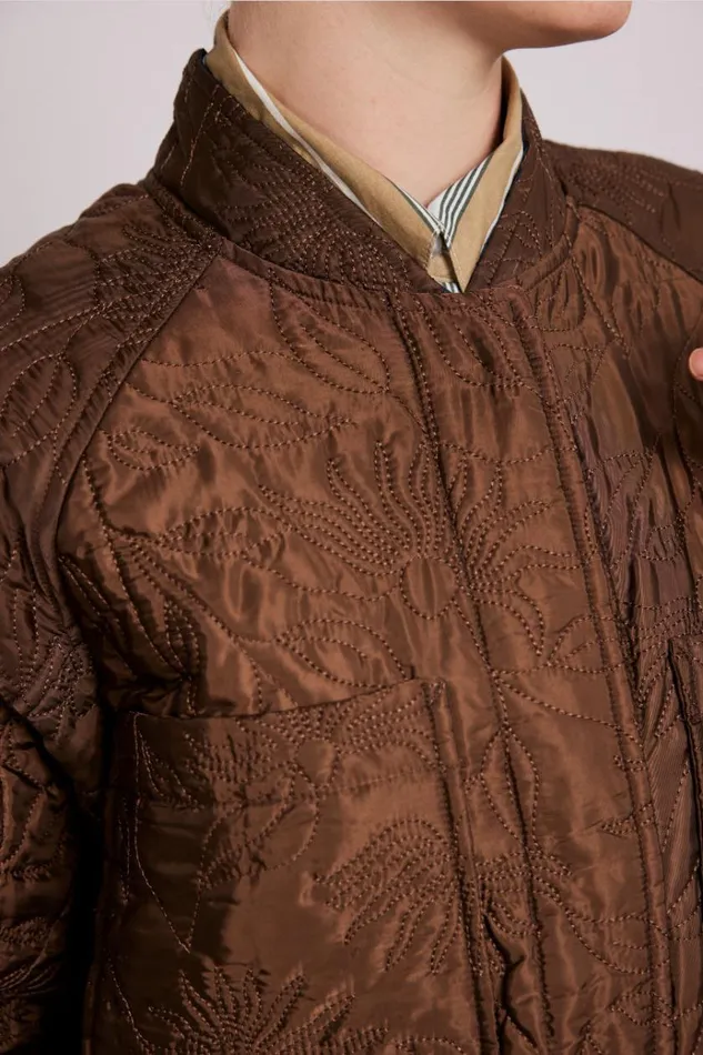 Women Jackets and Coats Damson Madder Susie Quilted Reversible Bomber