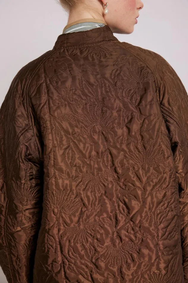 Women Jackets and Coats Damson Madder Susie Quilted Reversible Bomber