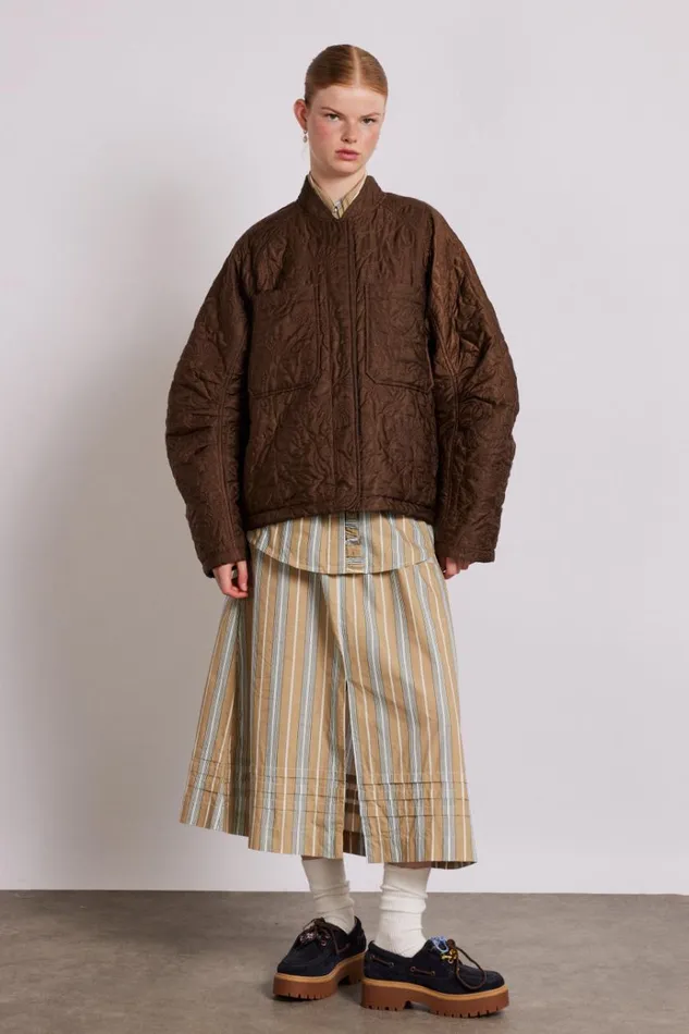 Women Jackets and Coats Damson Madder Susie Quilted Reversible Bomber