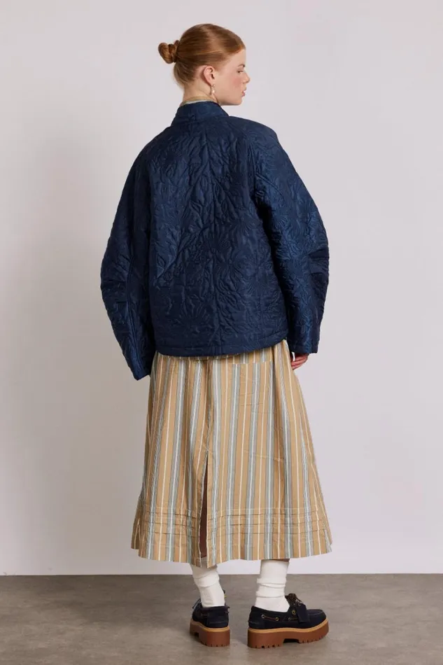 Women Jackets and Coats Damson Madder Susie Quilted Reversible Bomber