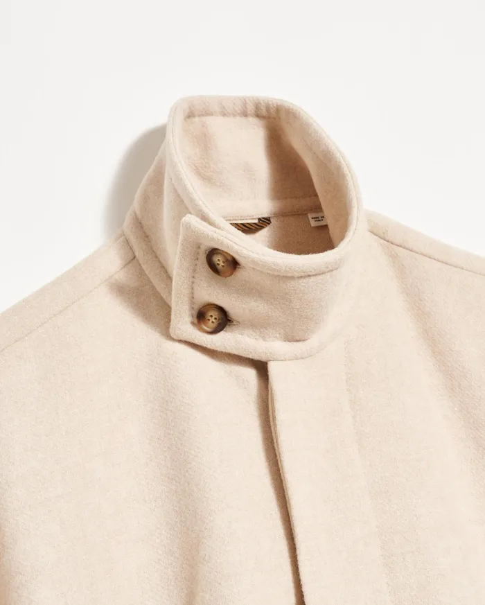 Women Jackets and Outerwear Billy Reid Cape Coat Ecru