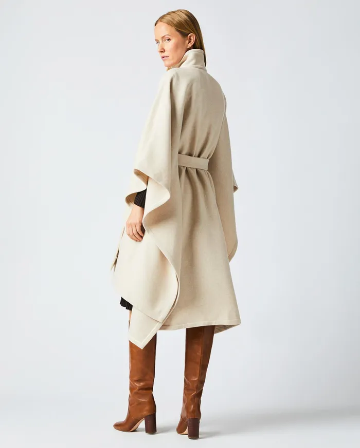 Women Jackets and Outerwear Billy Reid Cape Coat Ecru