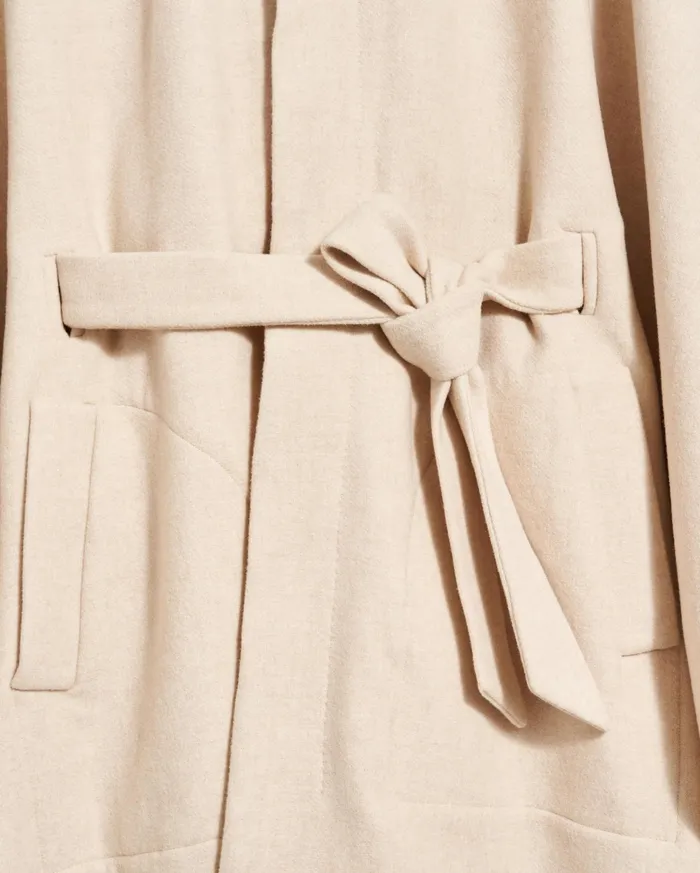 Women Jackets and Outerwear Billy Reid Cape Coat Ecru