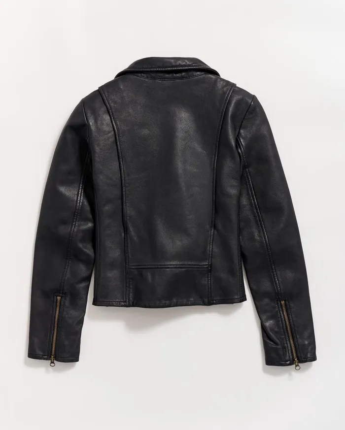 Women Jackets and Outerwear Billy Reid Classic Moto Black