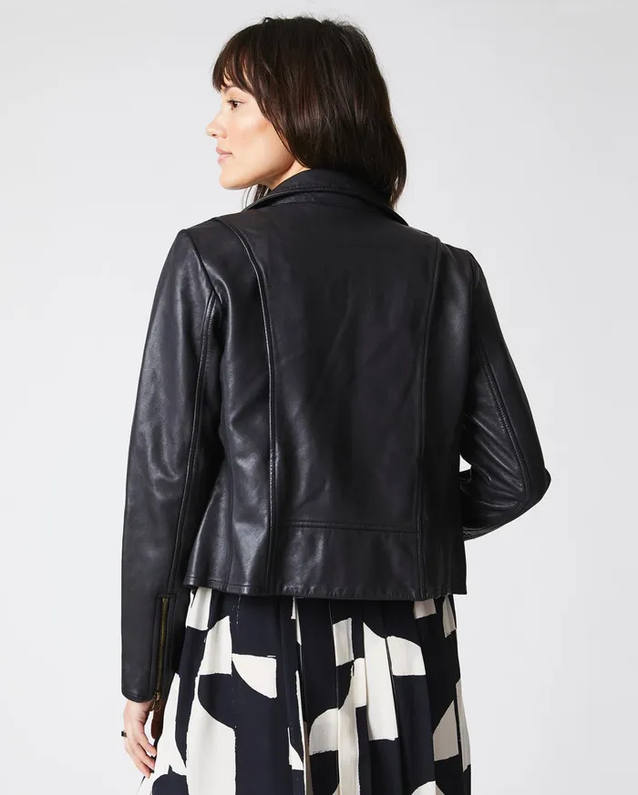 Women Jackets and Outerwear Billy Reid Classic Moto Black