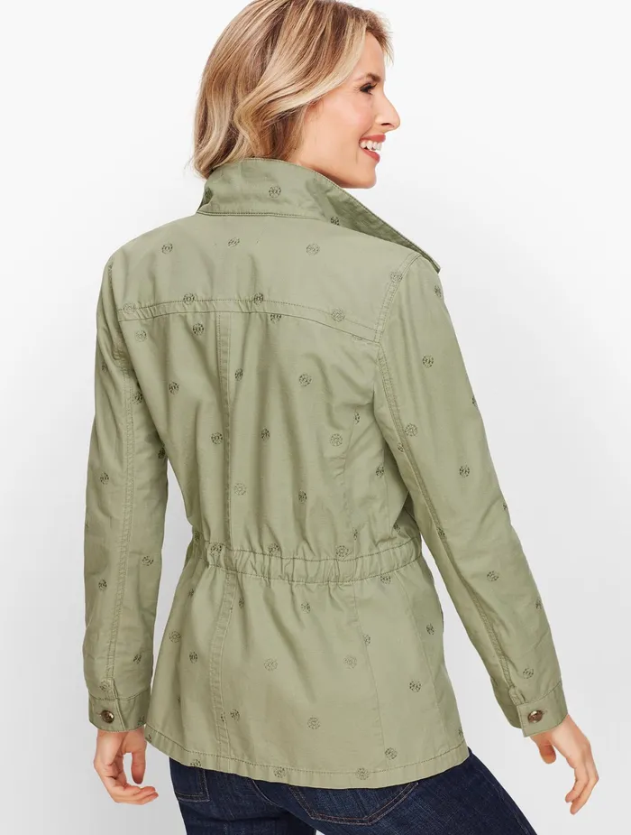 Women Jackets And Blazers Talbots Safari Jacket Lt Sage