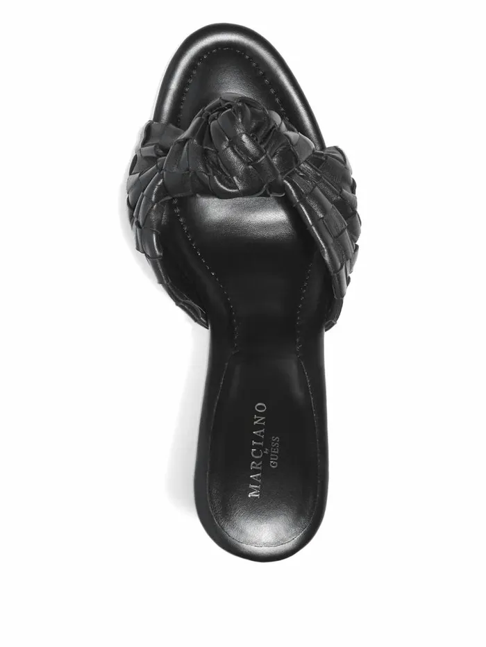 Women Janna Heeled Mule Black1 Marciano Shoes Women Janna Heeled Mule Black1 Marciano Shoes