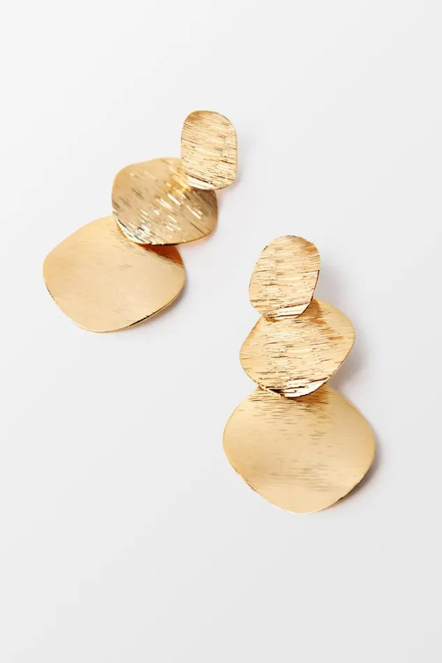 Women Jewellery Cupshe Trunk Bay Gold Minimalism Geometric Earrings Gold
