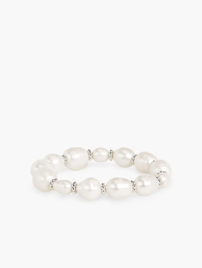 Women Jewelry Talbots Baroque Pearls Bracelet Ivory Pearlimitation Rho