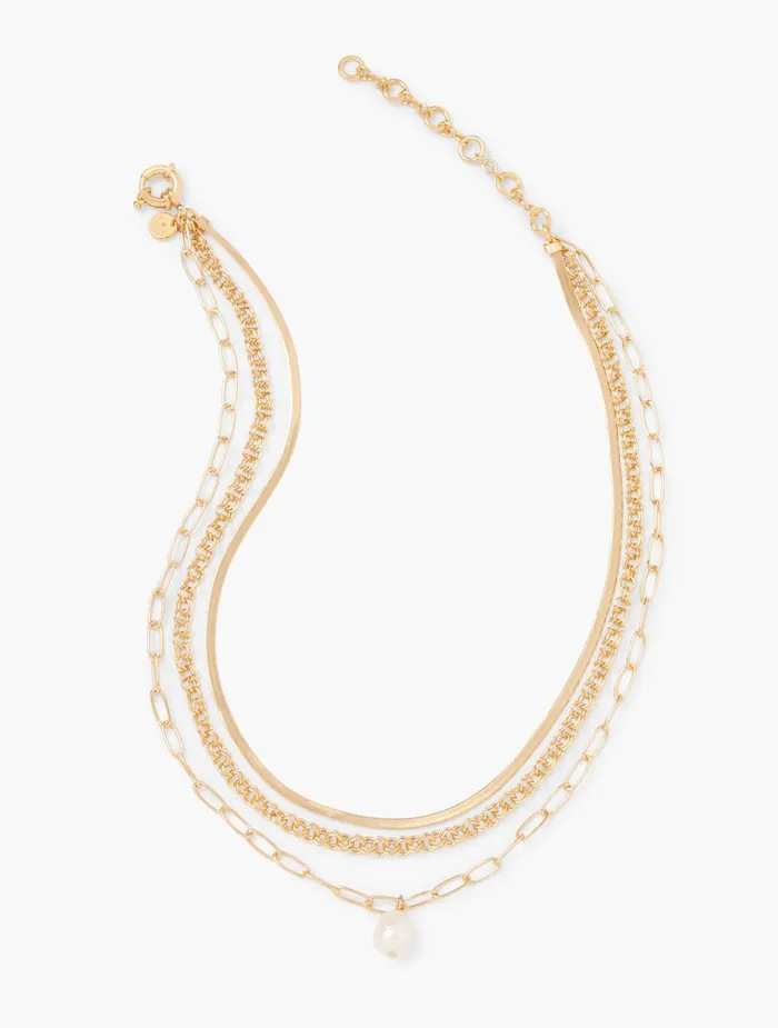Women Jewelry Talbots Multi Strand Ivory Pendant Ivory Pearlgold
