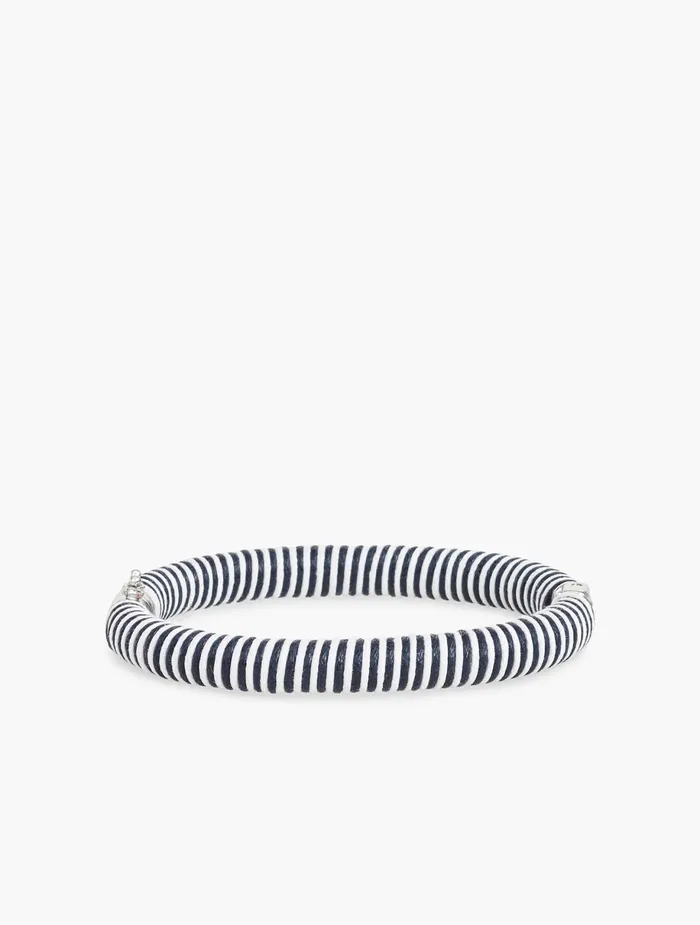 Women Jewelry Talbots Thread Wrapped Cord Bangle Indigo Multi