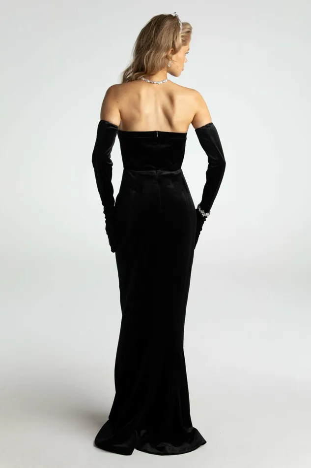 Women Juliana Velvet Dress Nana Jacqueline Maxi