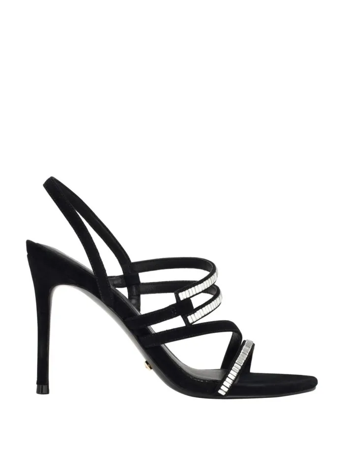 Women Kaden Crystal Strappy Heel Black1 Marciano Shoes Women Kaden Crystal Strappy Heel Black1 Marciano Shoes