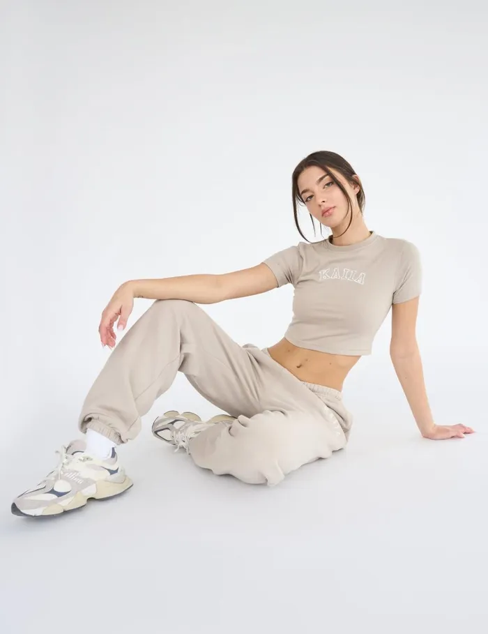 Women Kaiia Baby Tee Stone Stone Public Desire Tops