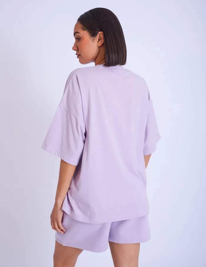 Women Kaiia Oversized Tshirt Lilac Purple Public Desire Tops