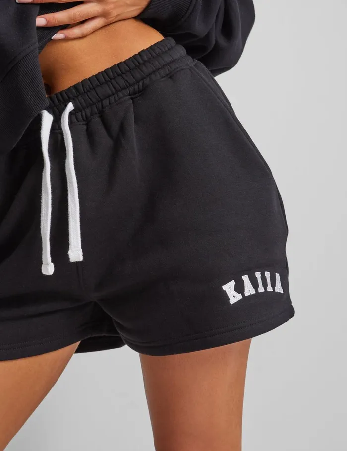 Women Kaiia Relaxed Sweat Shorts Black Black Public Desire Curve