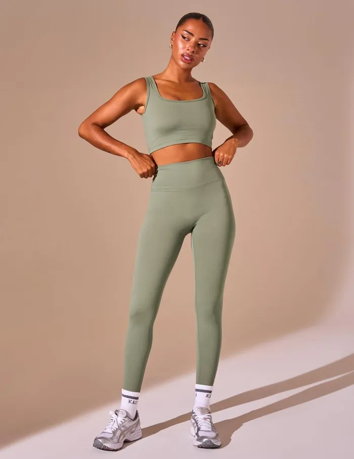 Women Kaiia Sculpt Leggings Khaki Khaki Public Desire Kaiia The Label